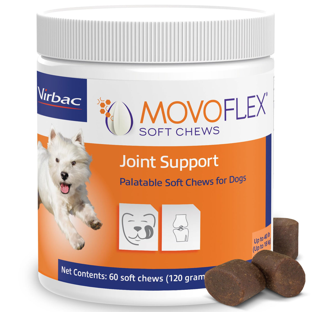 Joint Support Supplement for Dogs - 60 Soft Chews for Small Dogs T2745