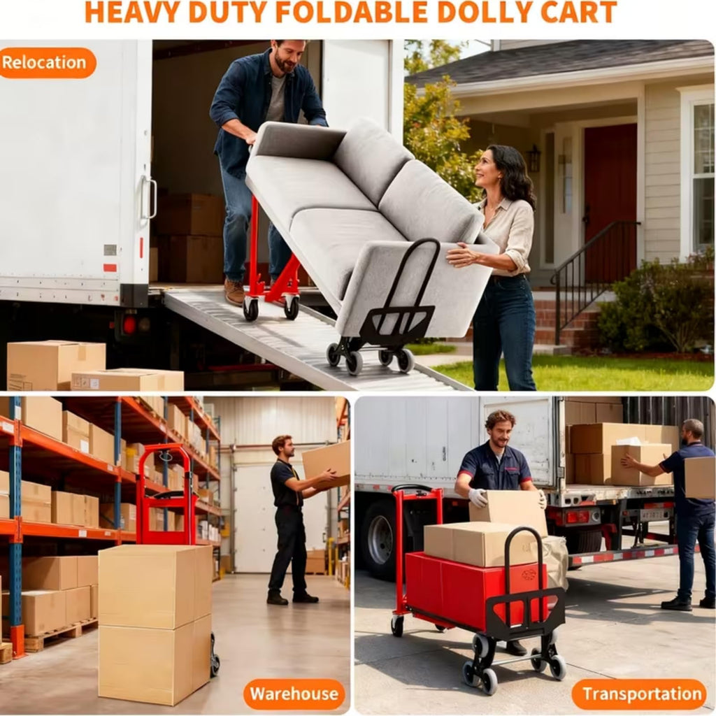 Heavy Duty 1000 LBS 4-in-1 Convertible Steel Hand Truck A134368