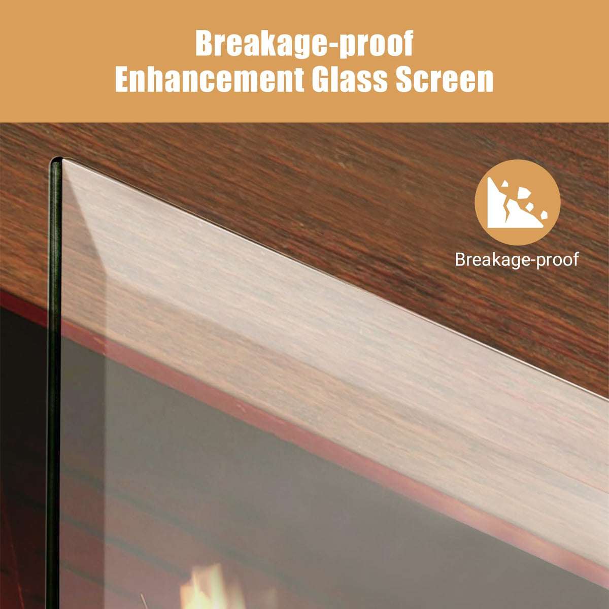 Tempered Glass Fireplace Screen 26" x 36" P1458