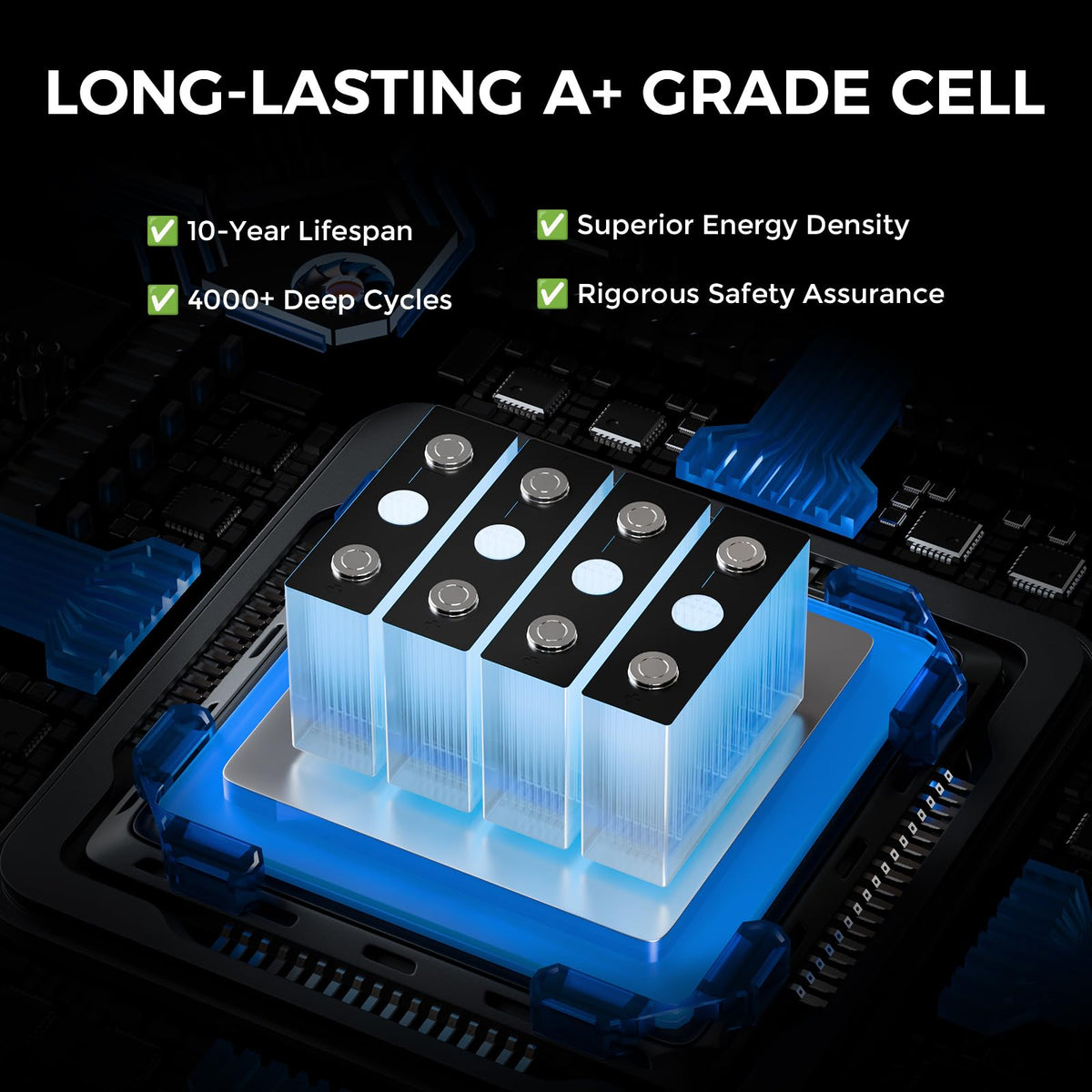 12V 100Ah LiFePO4 Lithium Battery J4454