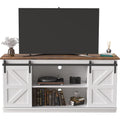 Bright White Mid Century Modern TV Stand for 65 Inch TV G2685