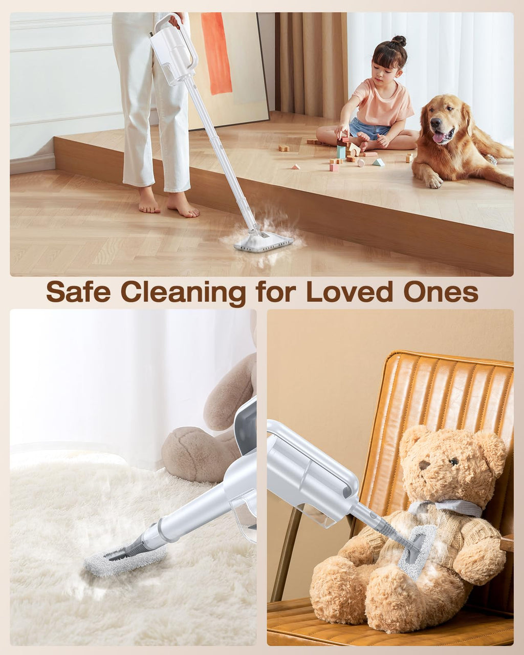 10-in-1 Detachable Handheld Steam Mop O36672