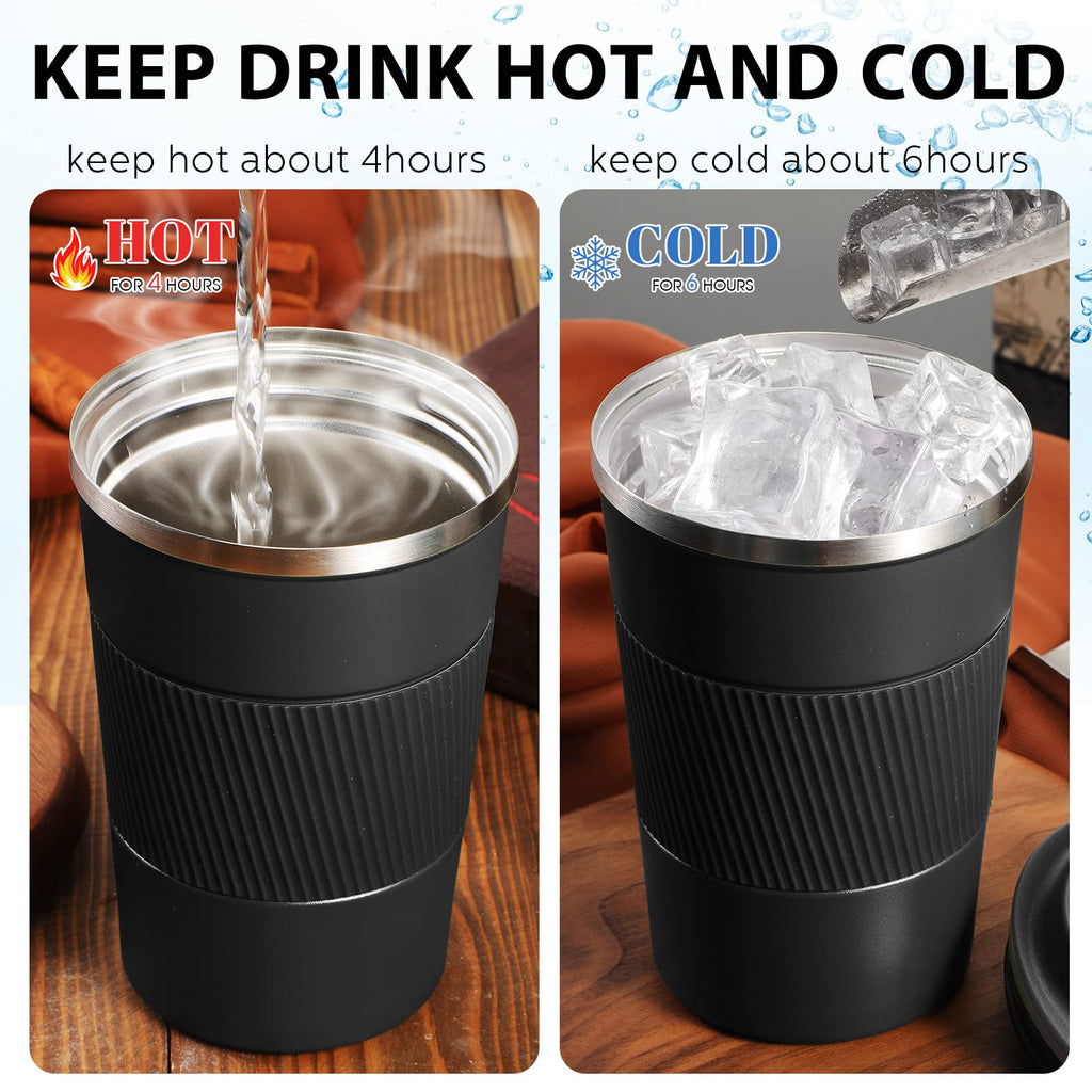 4 Pack 16 Oz Travel Coffee Mug with Lid O498385
