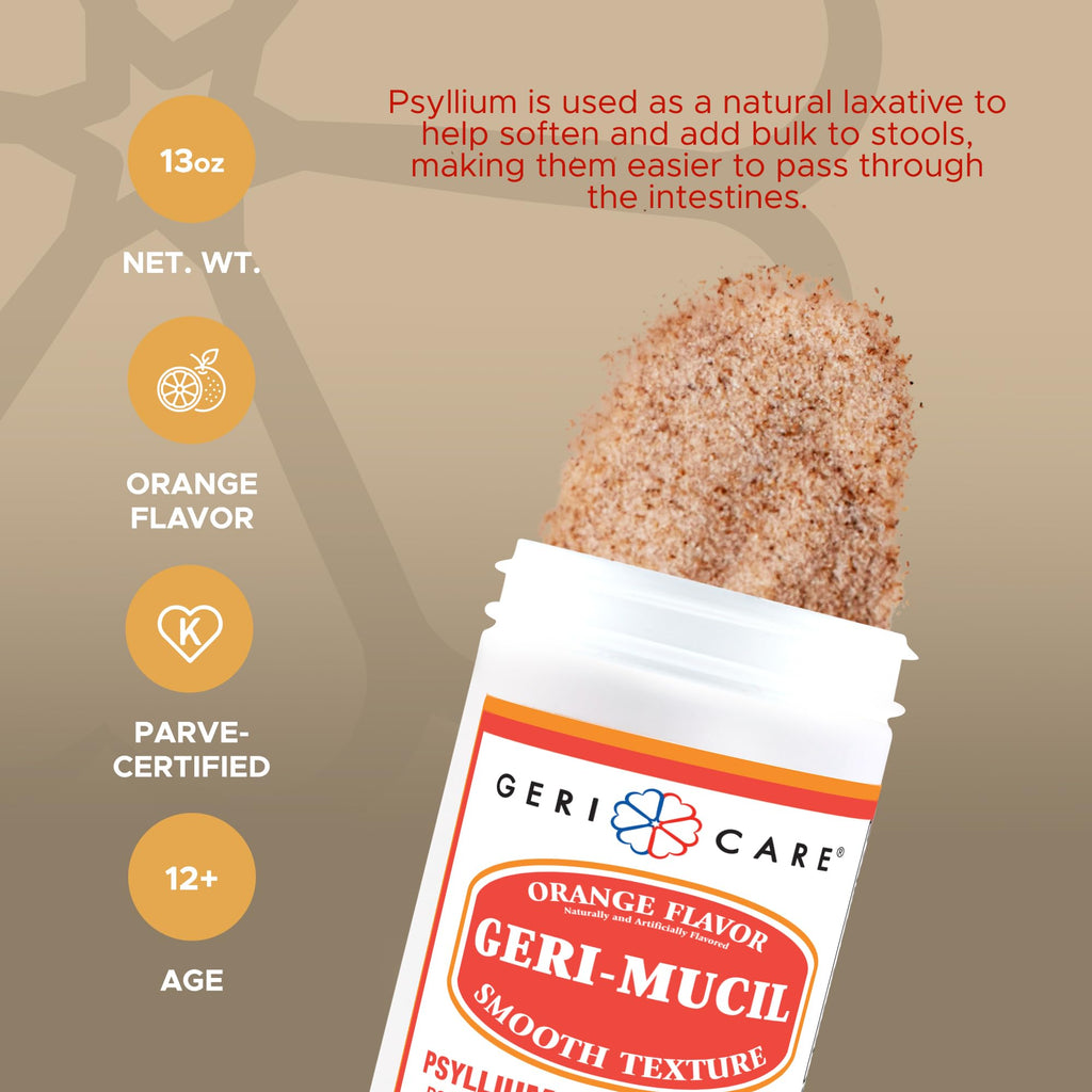 Orange-Flavor Psyllium Husk Fiber Powder 13oz J4702