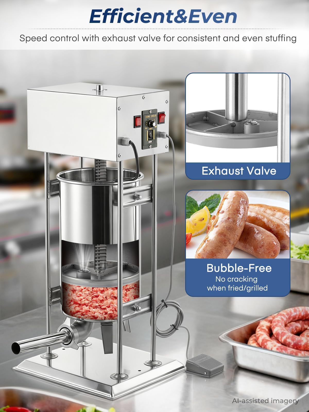 33LBS Stainless Steel Sausage Stuffer S53826