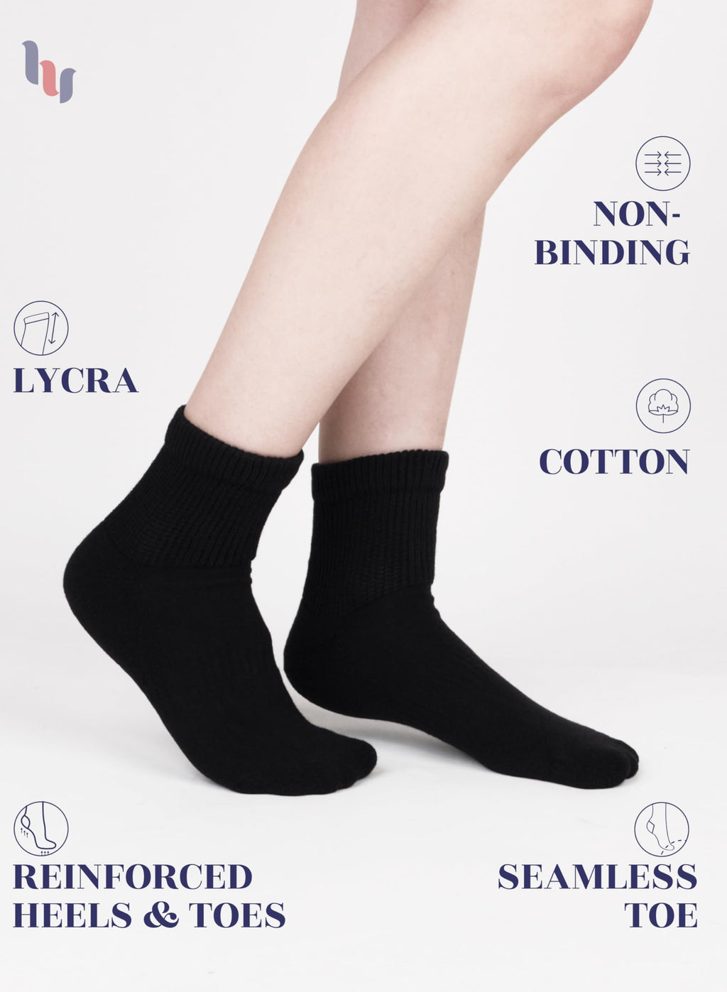 Cotton Ankle Socks 3-6 Pairs T401357