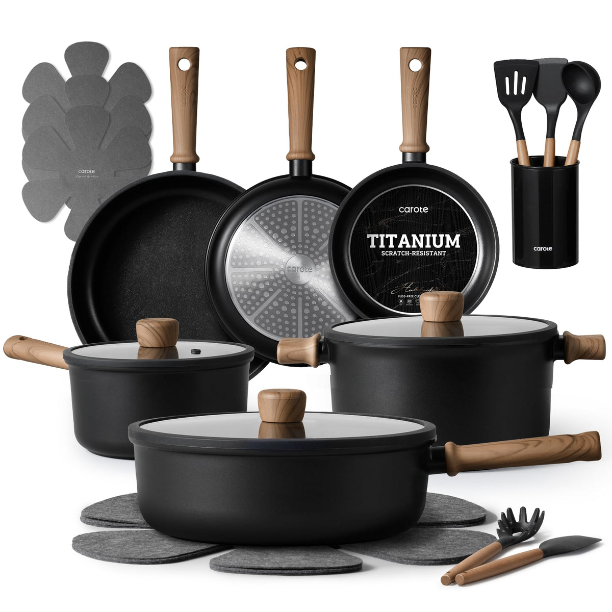 21 Pc Nonstick Cookware Set Q24154