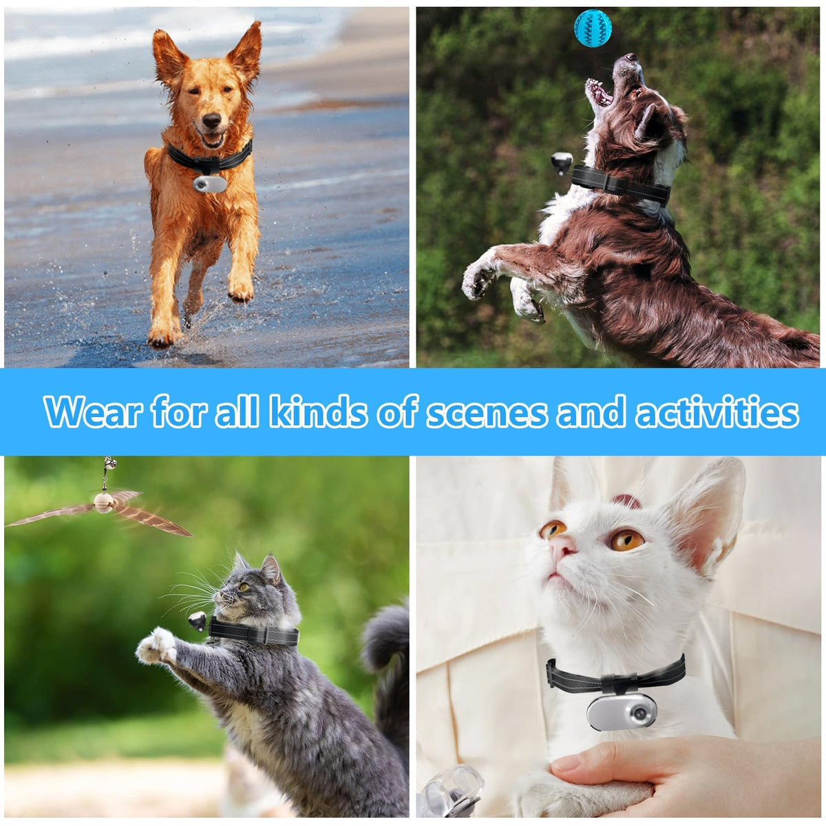 1080P Wireless Mini Pet Camera Collar Q705