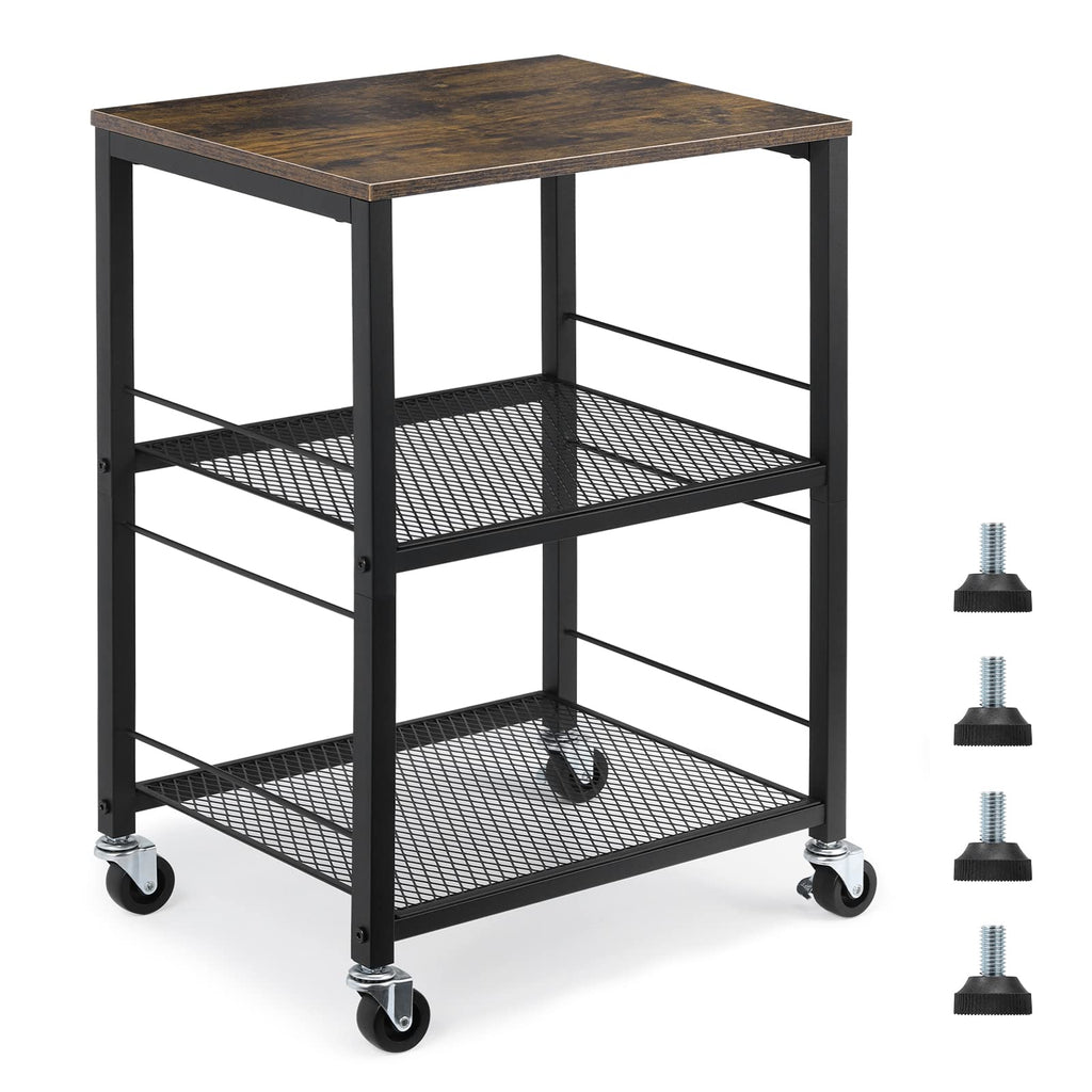 3 Tier End Table with Wheel Y285804