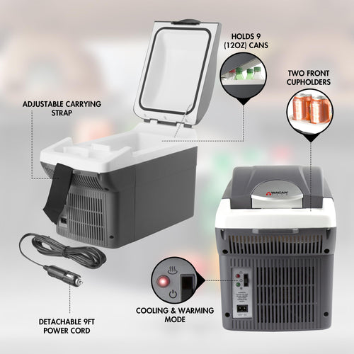 12V 6 Quart Portable Electric Cooler Warmer T582