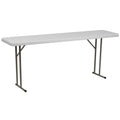 6 ft Plastic Folding Training Table R607