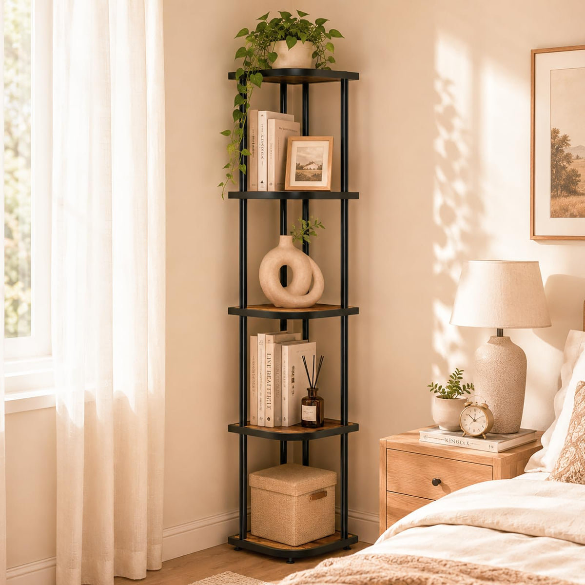 5 Tier Corner Shelf A6083