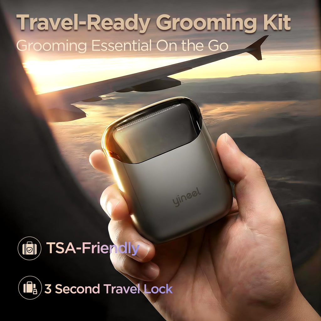 Portable Mini Electric Foil Shaver with Case H46492