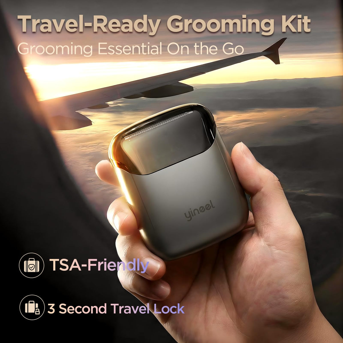 Portable Mini Electric Foil Shaver with Case H46492