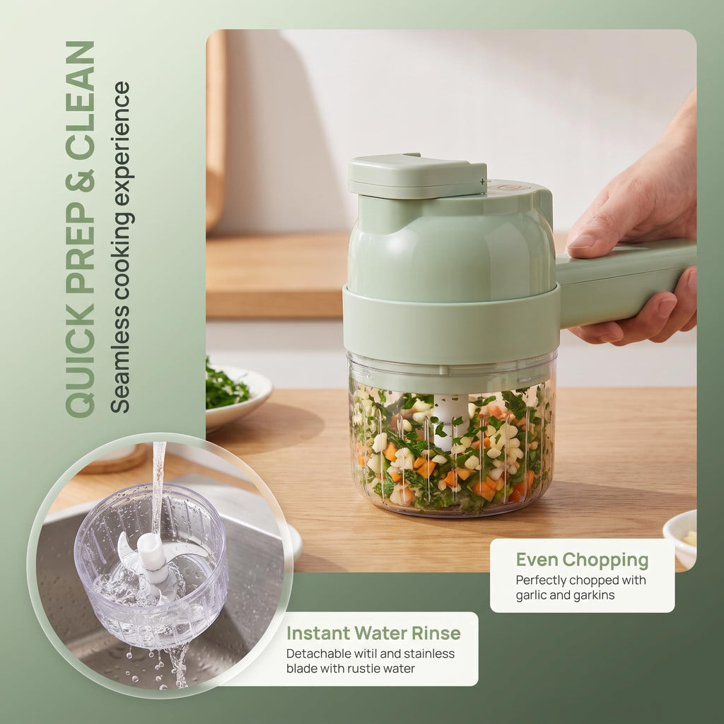 4-In-1 Electric Vegetable Cutter Set I316179