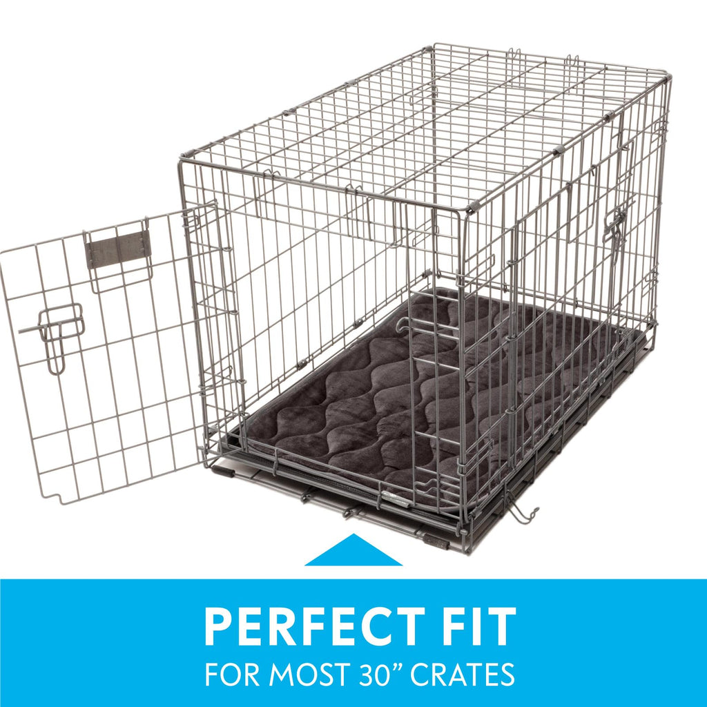 Washable Padded Crate Mats for Dogs Gray 29x18 Inch A667662