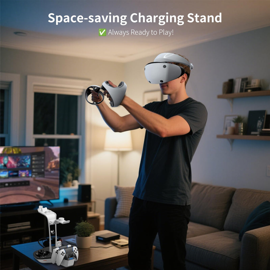 Dual Charging Station for PS5 and VR2 Controllers J210173