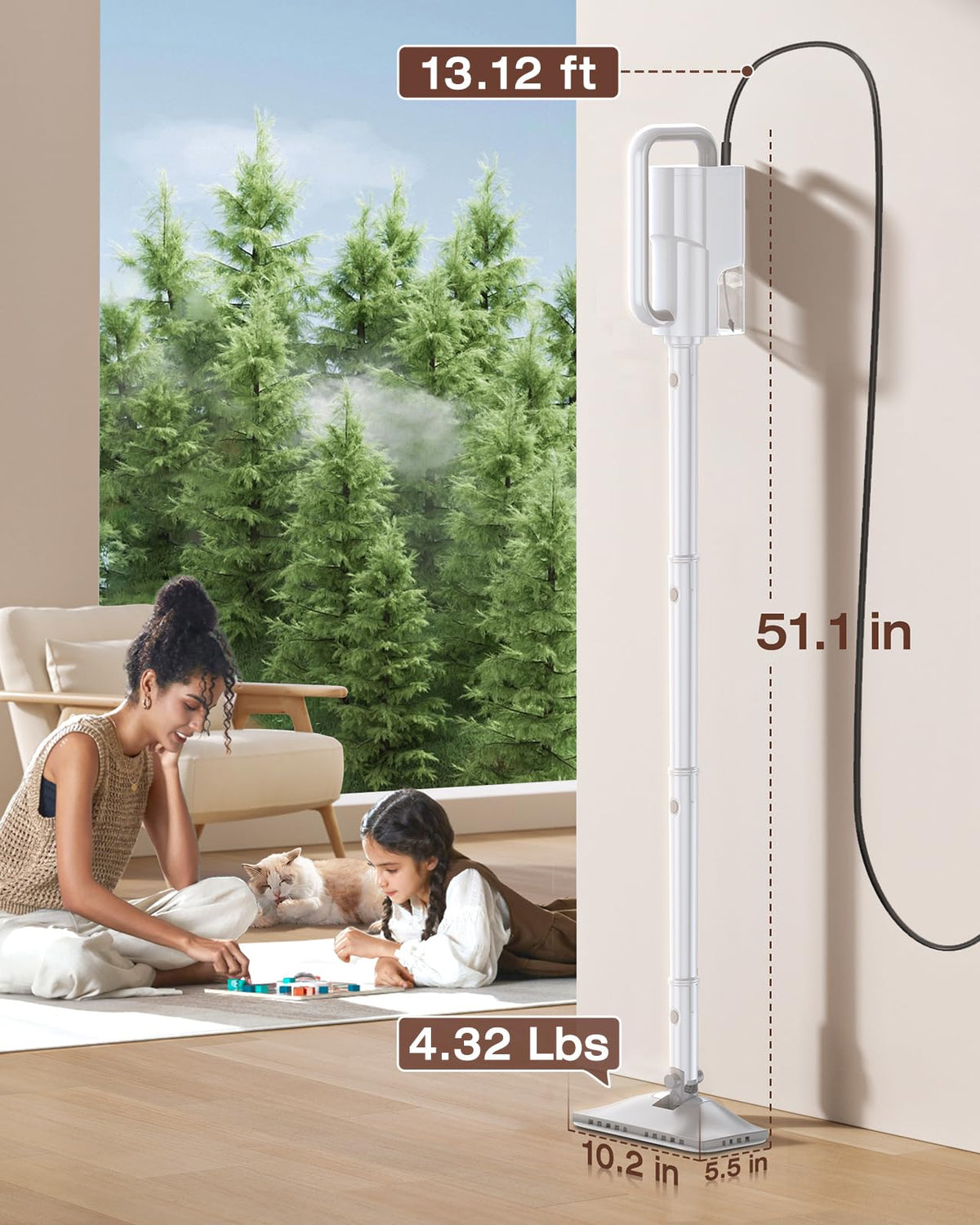 10-in-1 Detachable Handheld Steam Mop O36672