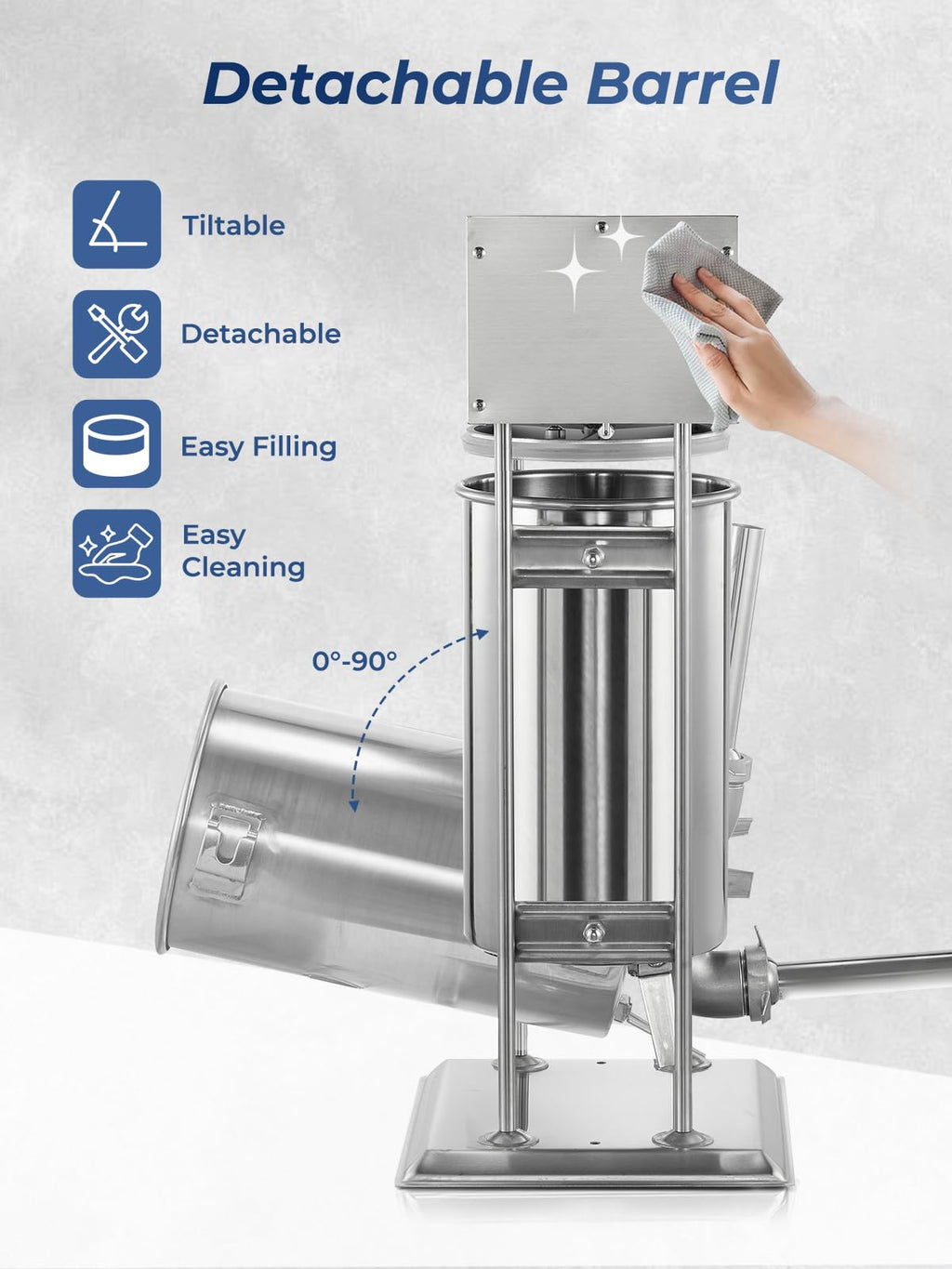 33LBS Stainless Steel Sausage Stuffer S53826