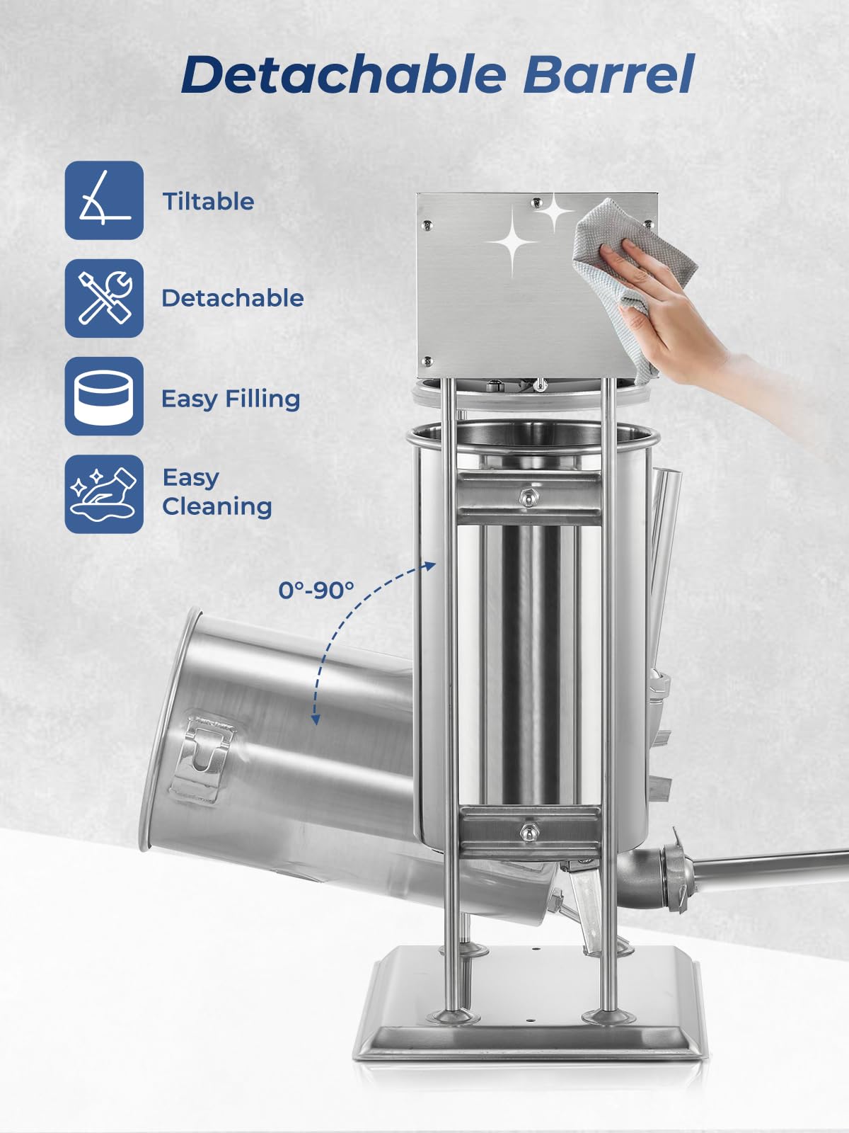 33LBS Stainless Steel Sausage Stuffer S53826
