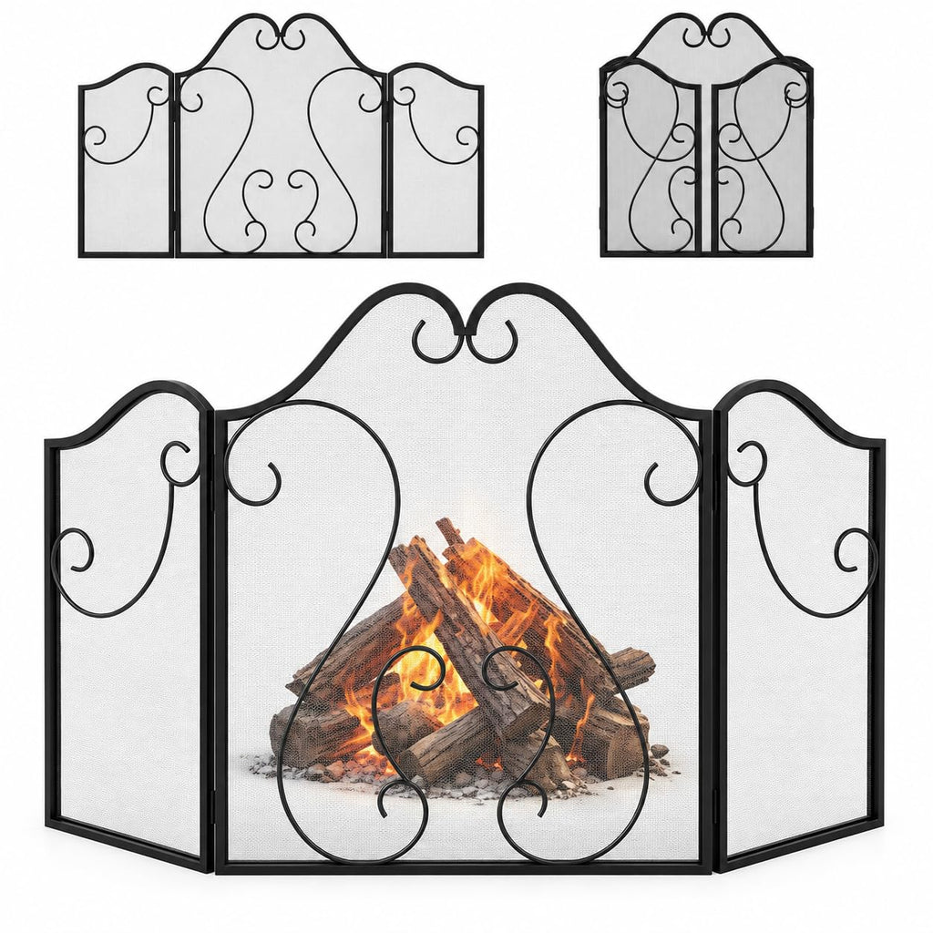 Foldable Fireplace Screen J231727