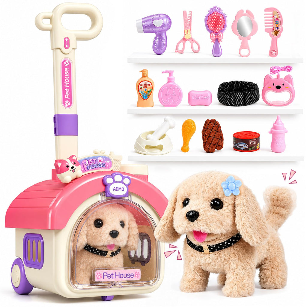 Dog Toy with Portable Puppy Stroller Q11672