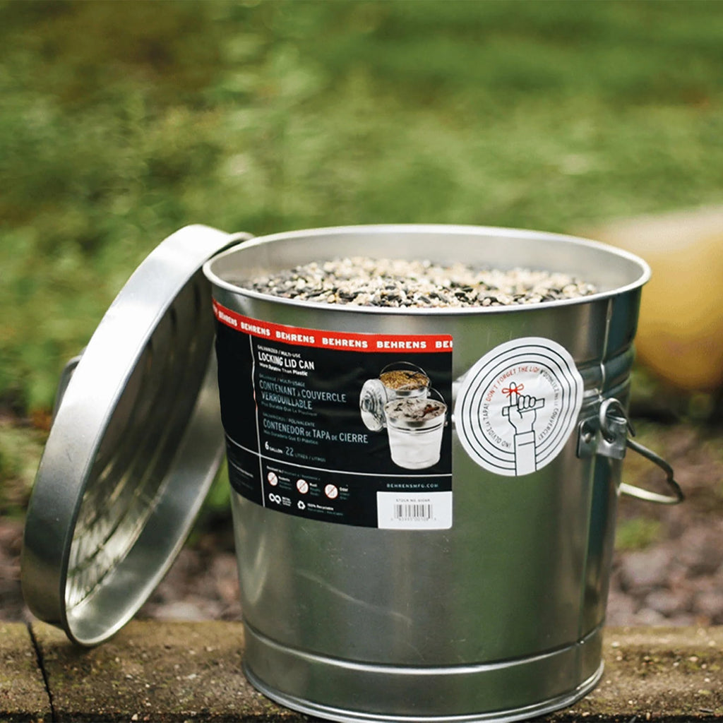 Galvanized Steel 6 Gallon Airtight Storage Jar U16266