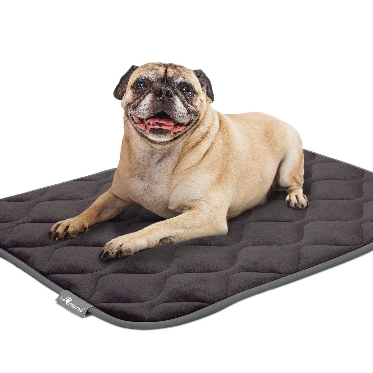 Washable Padded Crate Mats for Dogs Gray 29x18 Inch A667662