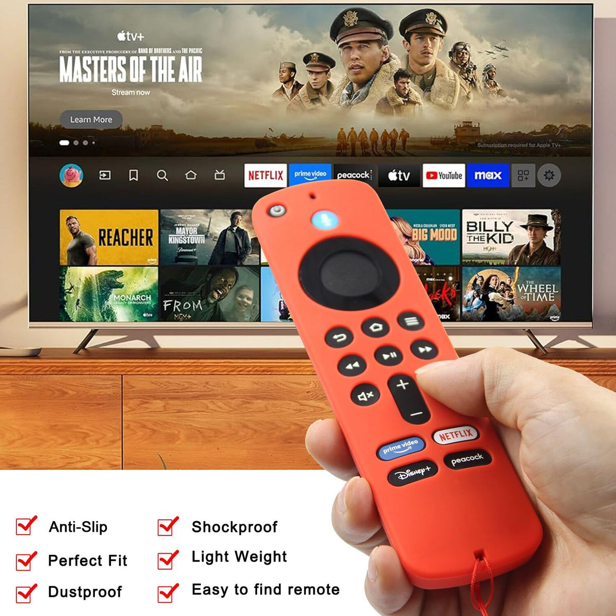 Silicone Remote Cover Case with Wrist Strap A668912