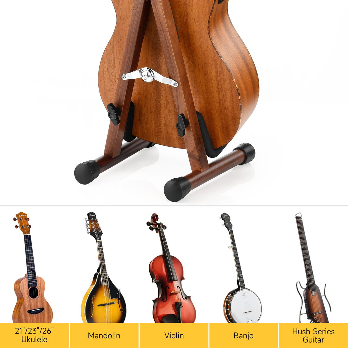 Wood Ukulele Stand Folding Floor Stand L723