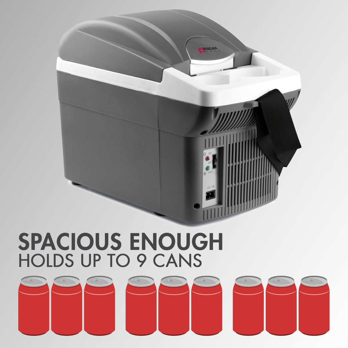 12V 6 Quart Portable Electric Cooler Warmer T582