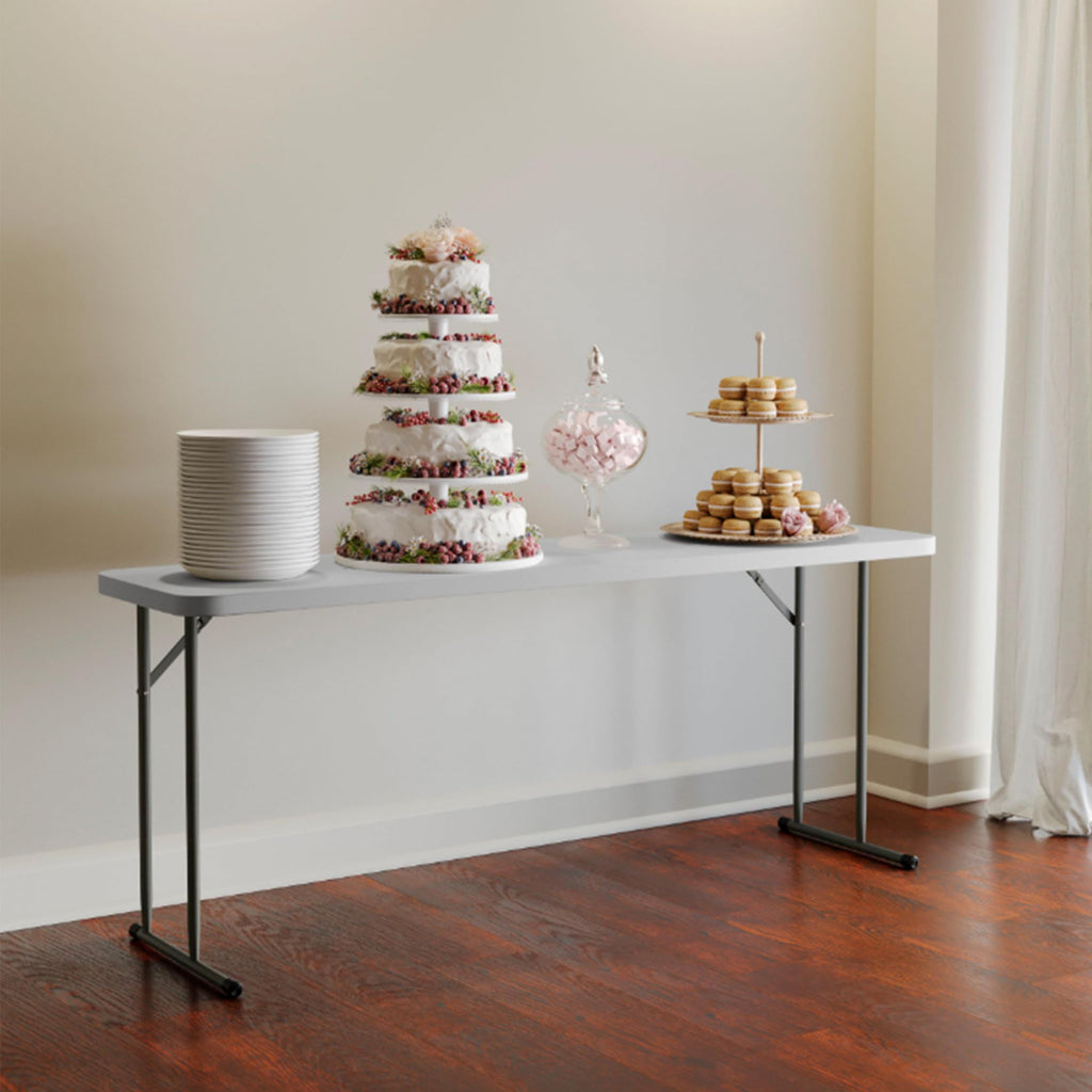 6 ft Plastic Folding Training Table R607
