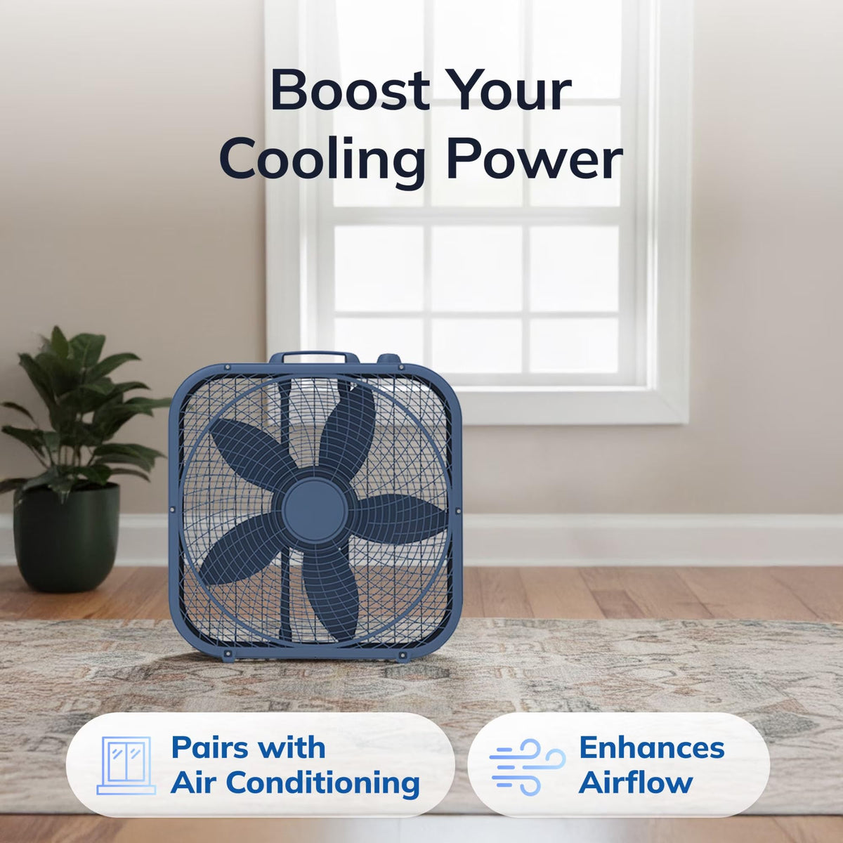 20" 3-Speed Weather-Resistant Box Fan D1738