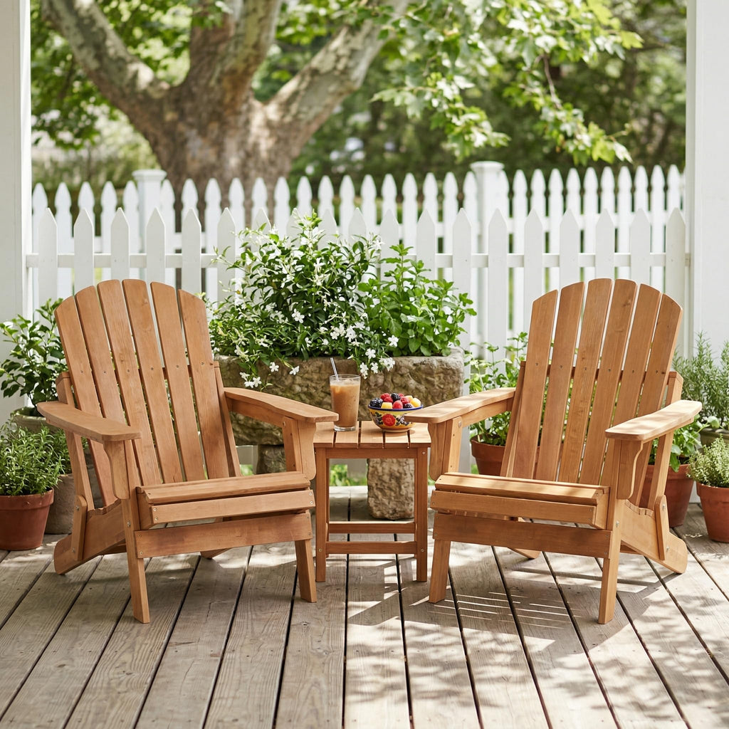100 lbs Capacity Solid Wood Adirondack Chair M2802