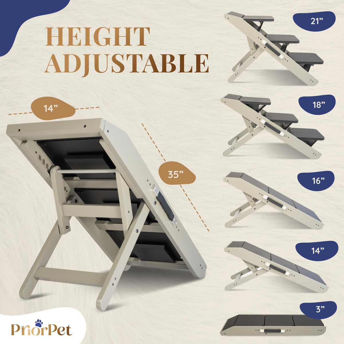 Foldable Non-Slip Dog Ramp O5513