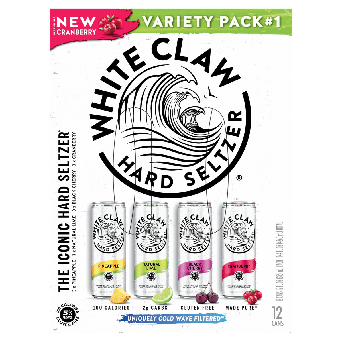 Hard Seltzer Variety Pack 12pk 12 Fl Oz Cans O21954