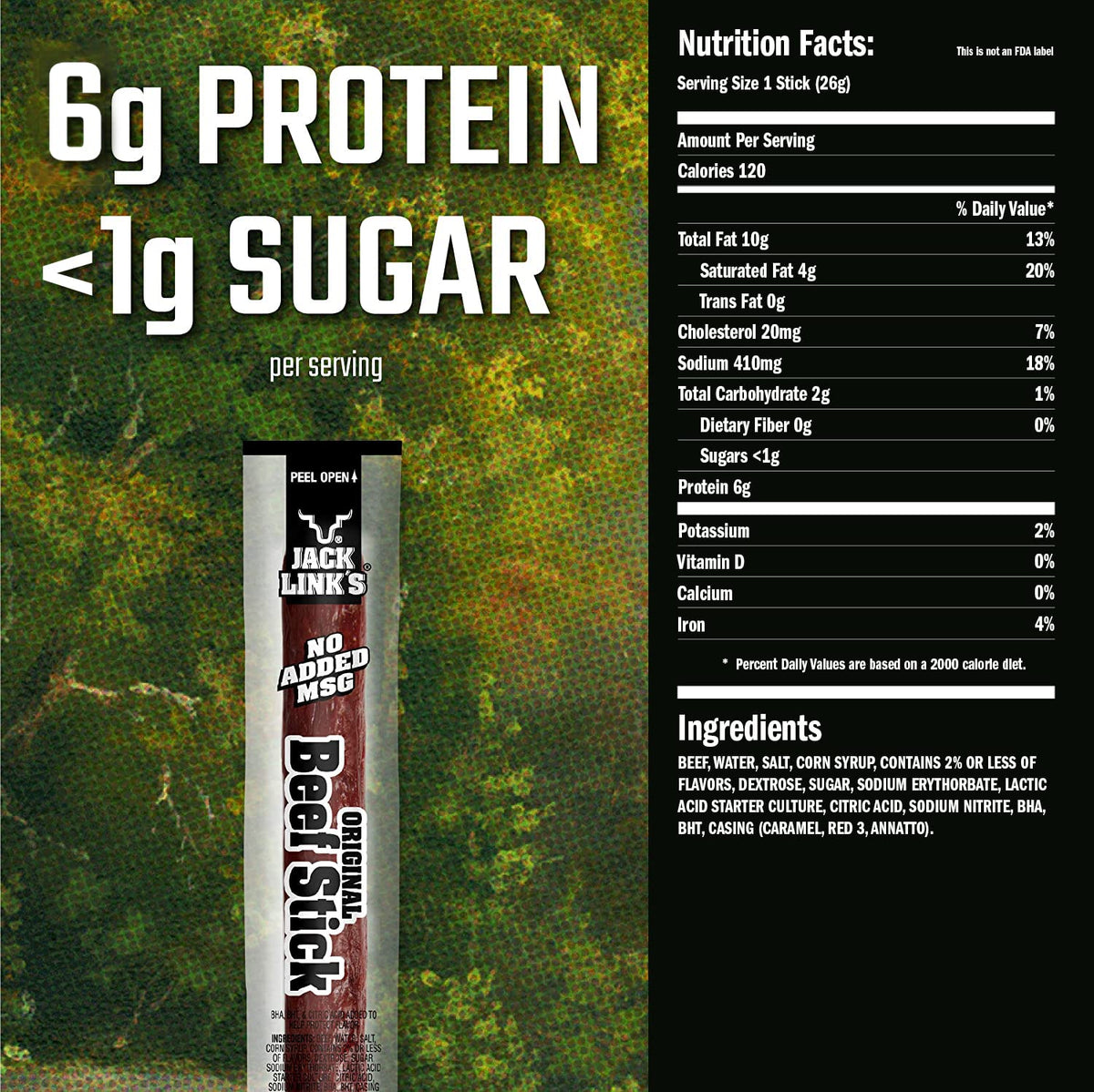 Beef Sticks 0.92 Oz 20 Count Pack of 40 J55963