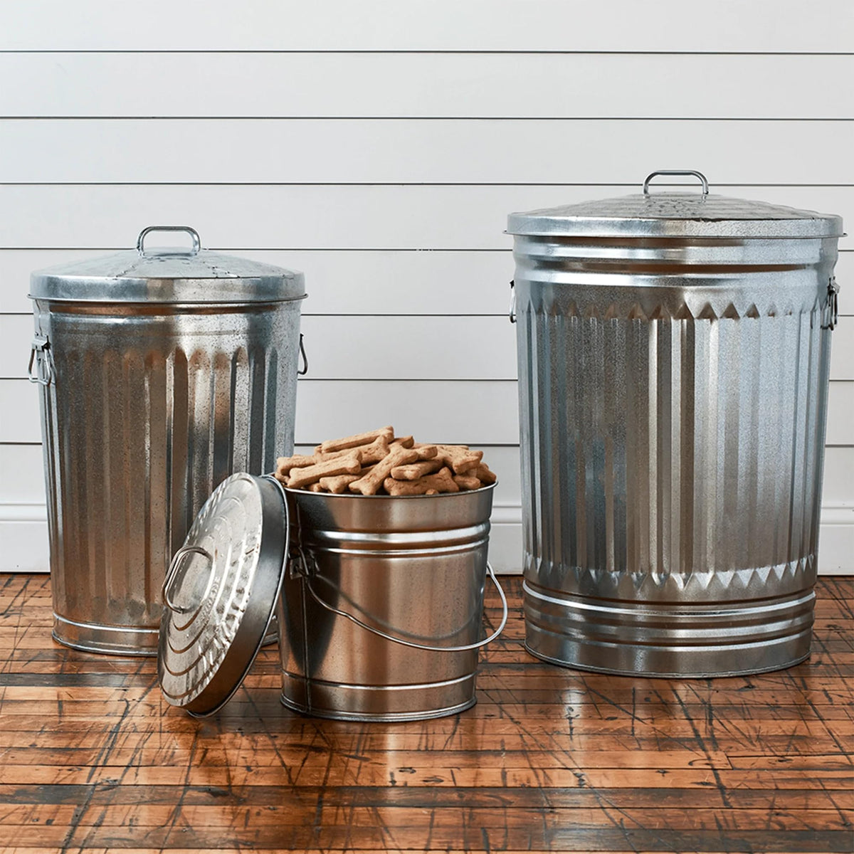 Galvanized Steel 6 Gallon Airtight Storage Jar U16266
