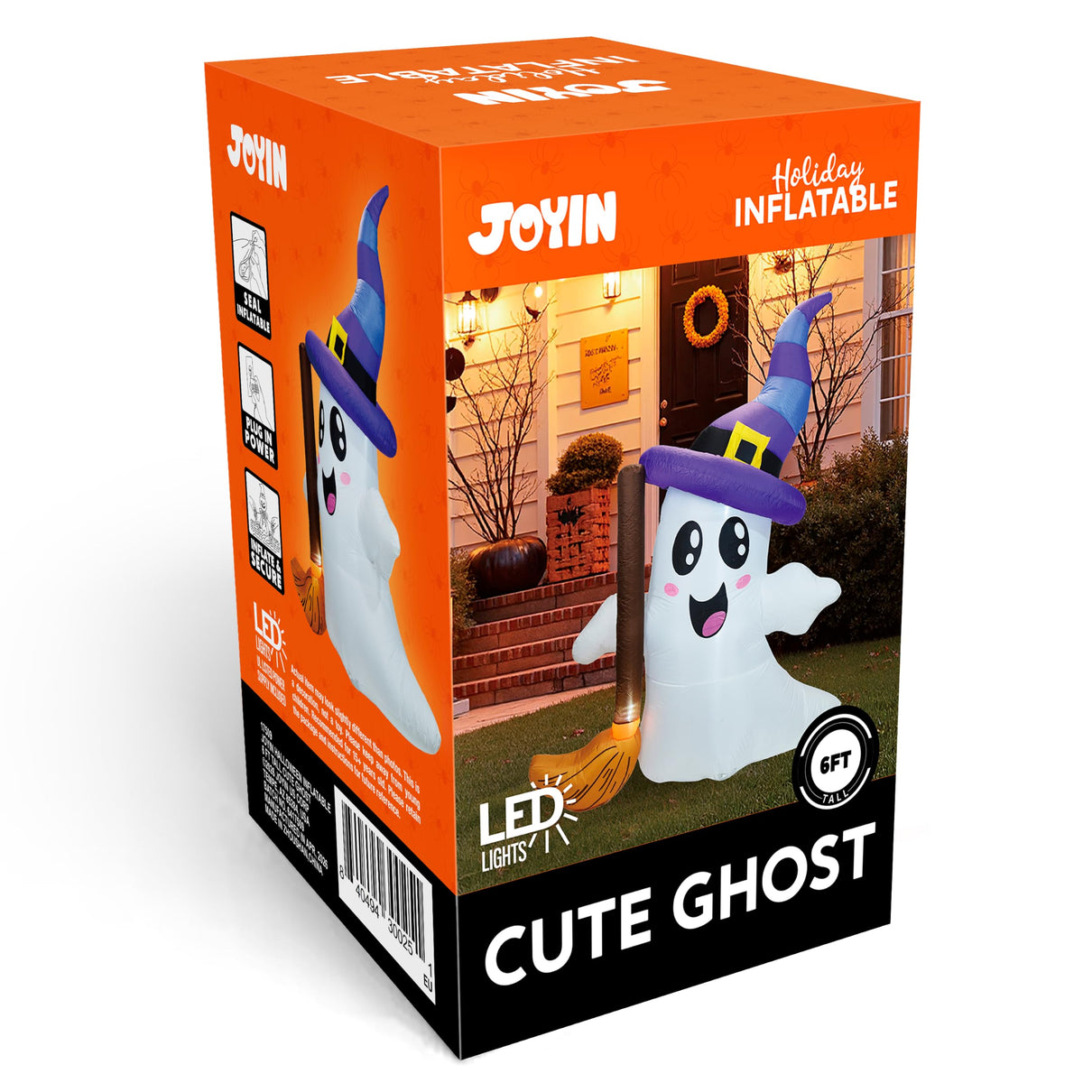 Halloween Inflatables Ghost Outdoor Decorations with LED U6390