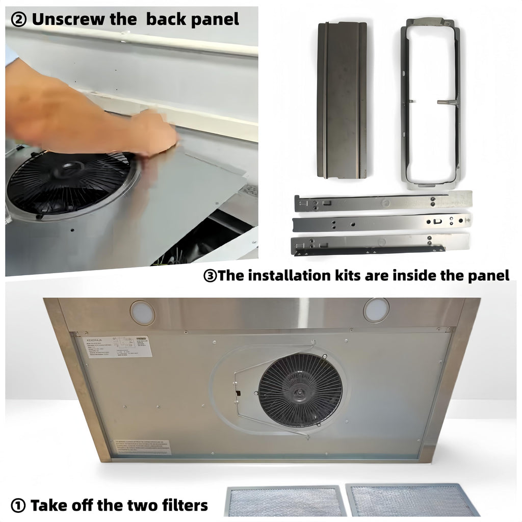 36 Inch 700 CFM Stainless Steel Under Cabinet Range Hood K281702