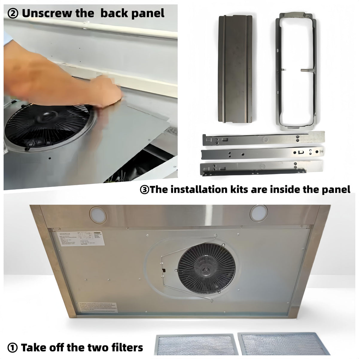 36 Inch 700 CFM Stainless Steel Under Cabinet Range Hood K281702