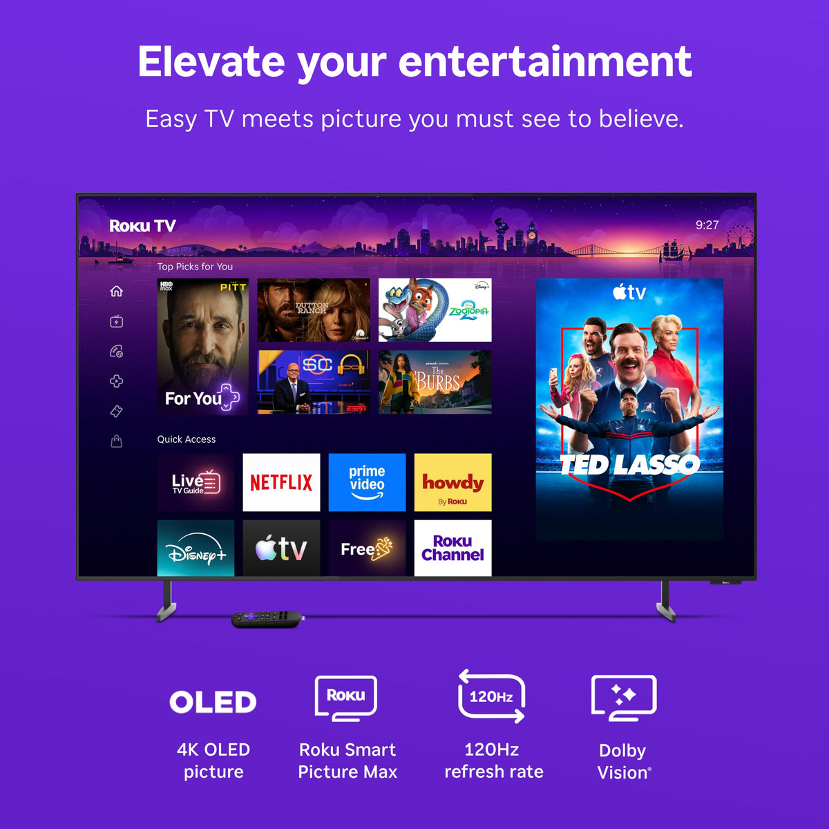 65-Inch 4K OLED 120Hz Smart TV L208