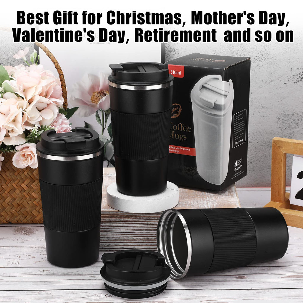 4 Pack 16 Oz Travel Coffee Mug with Lid O498385