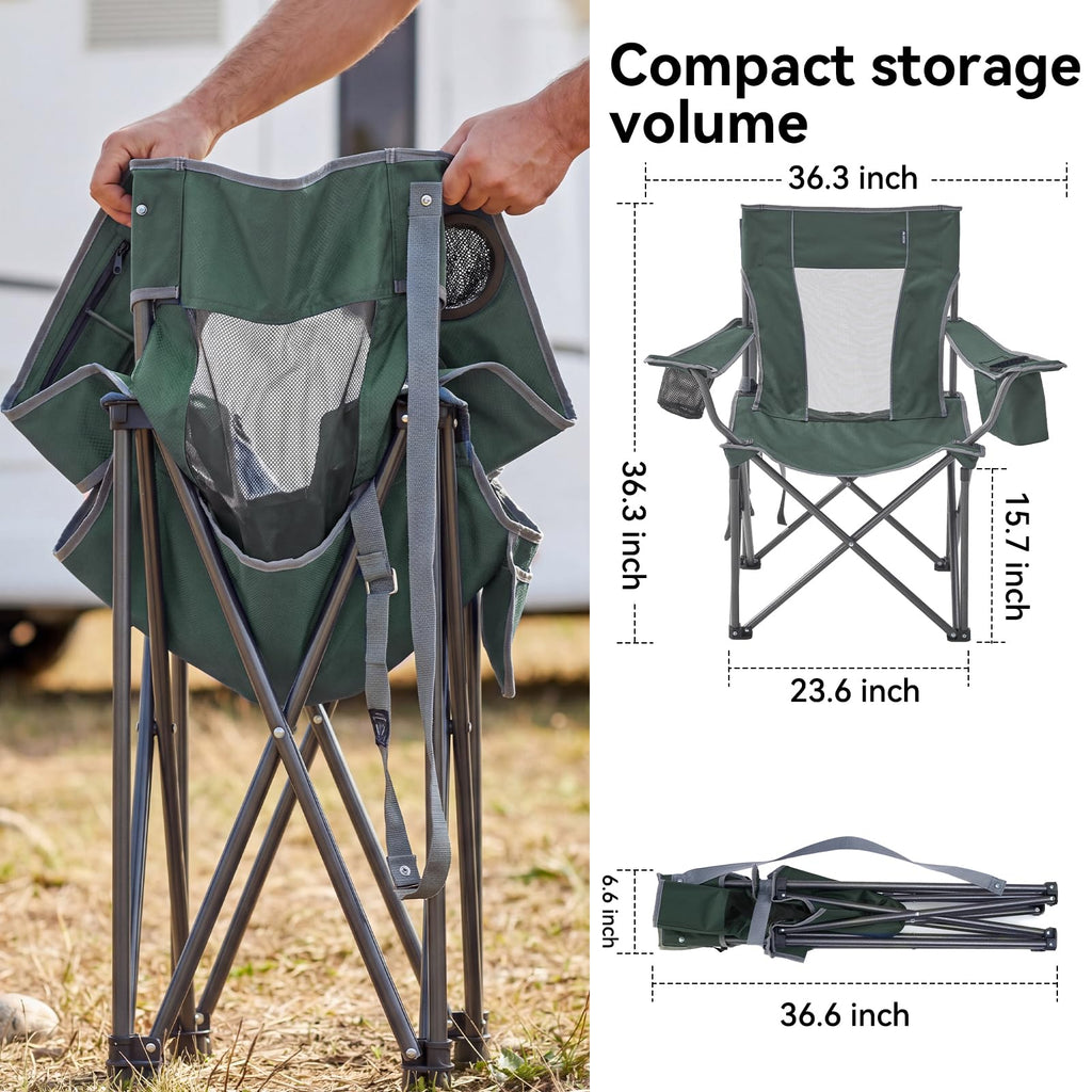 Oversized Folding Camping Chair 2 Pack W9933