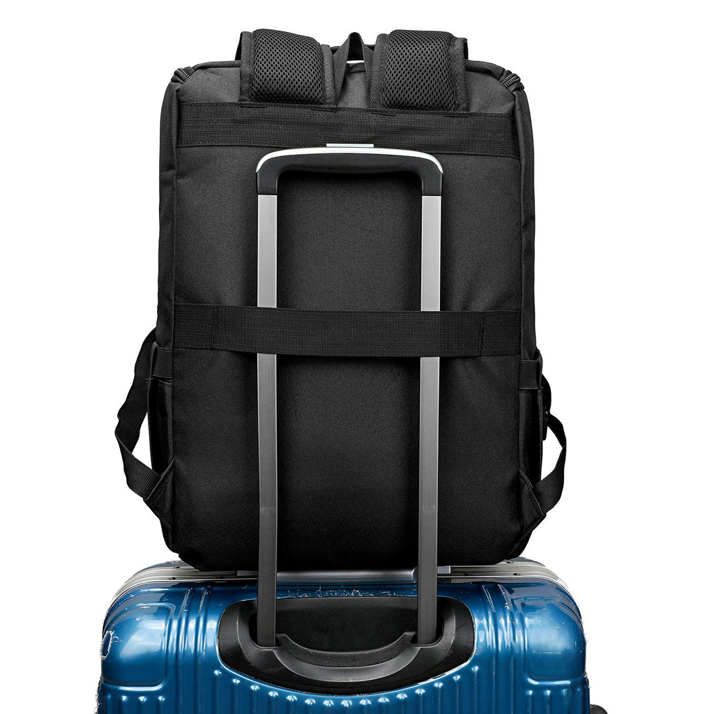 Vintage Laptop Backpack with USB Charging Port Fits 15.6 Inch Black M2573
