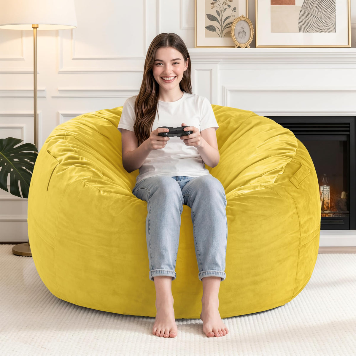 3FT Bean Bag Chair with Washable Cover P980030