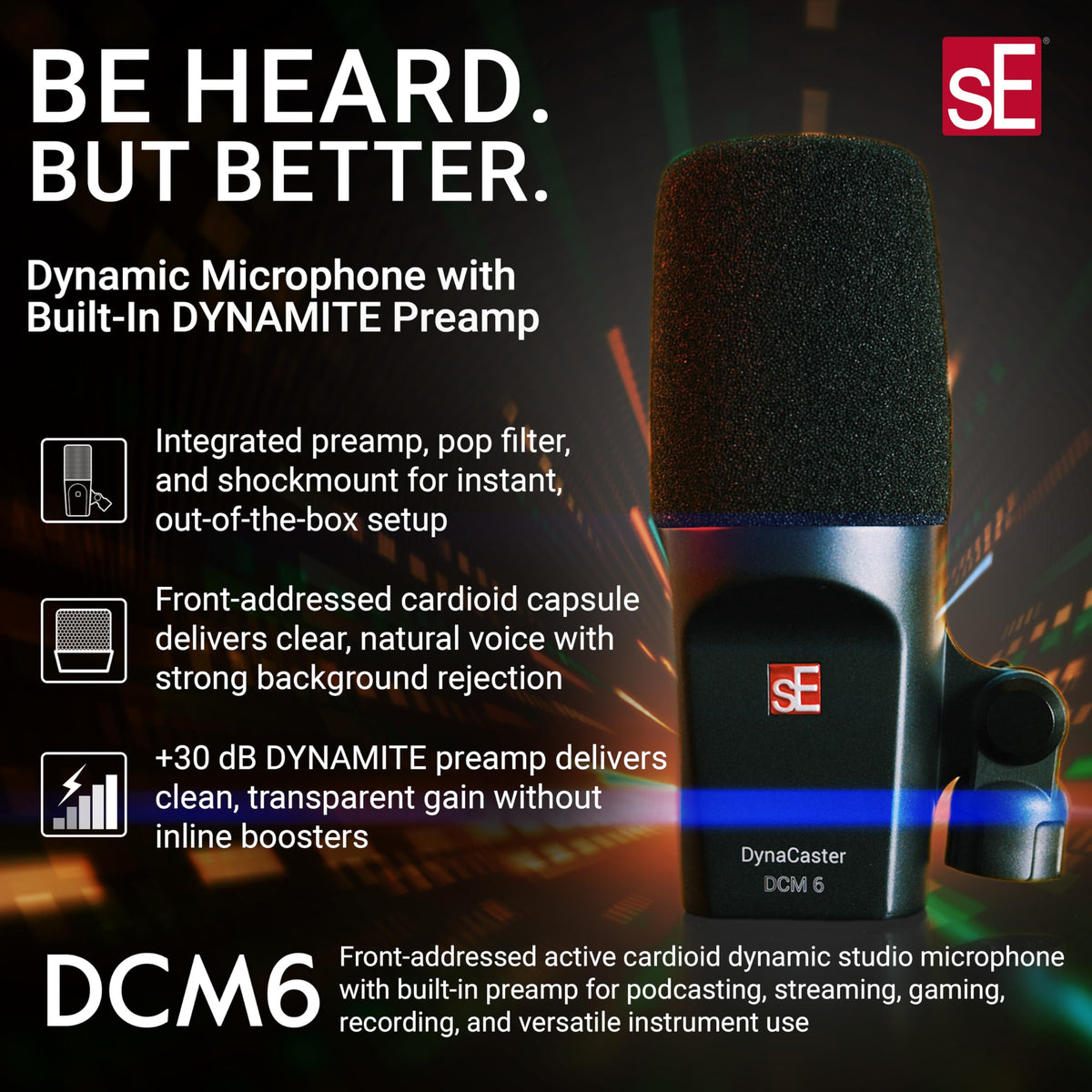 XLR Dynamic Microphone with Shockmount & Pop Filter O26598