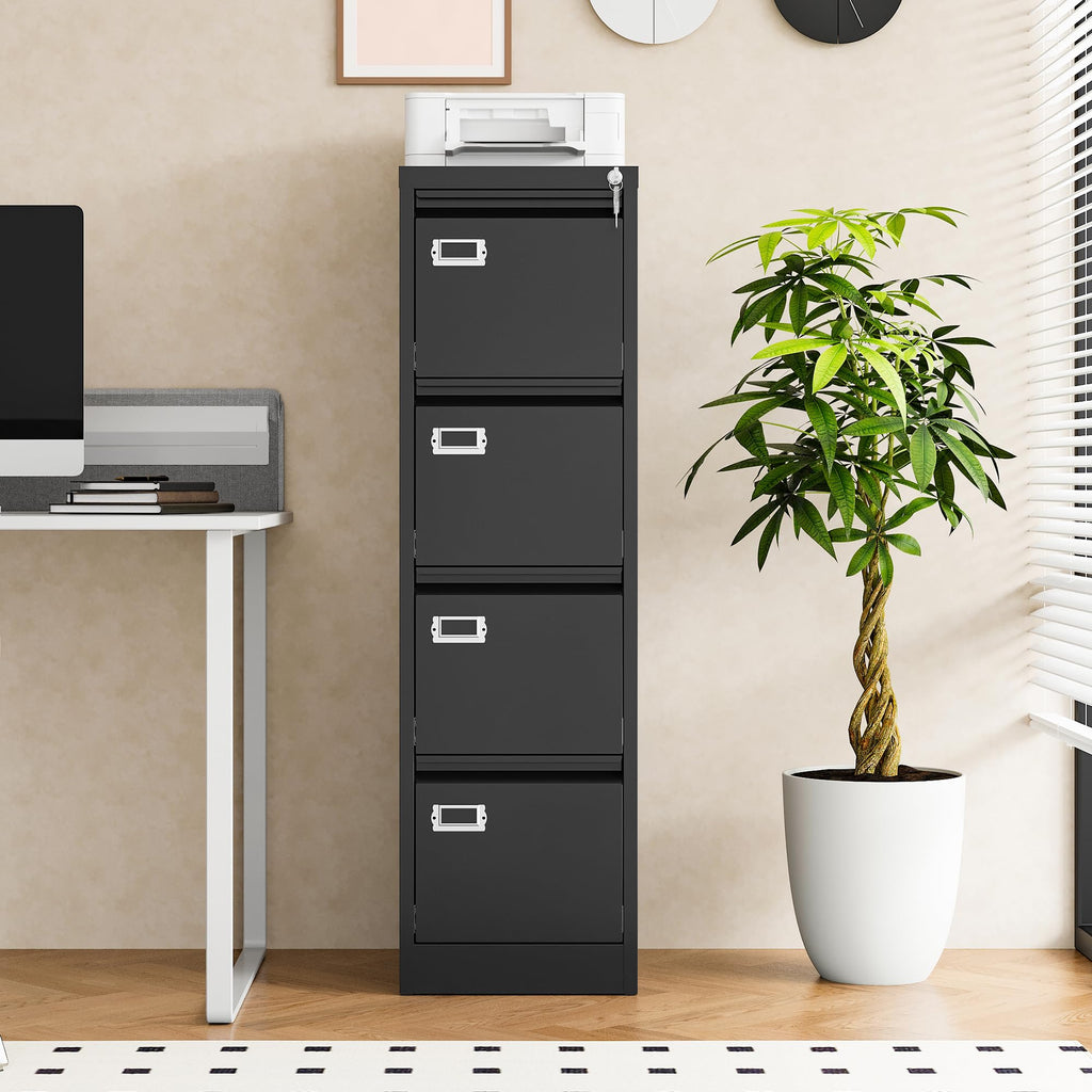 4 Drawer Metal File Cabinet with Lock M63456