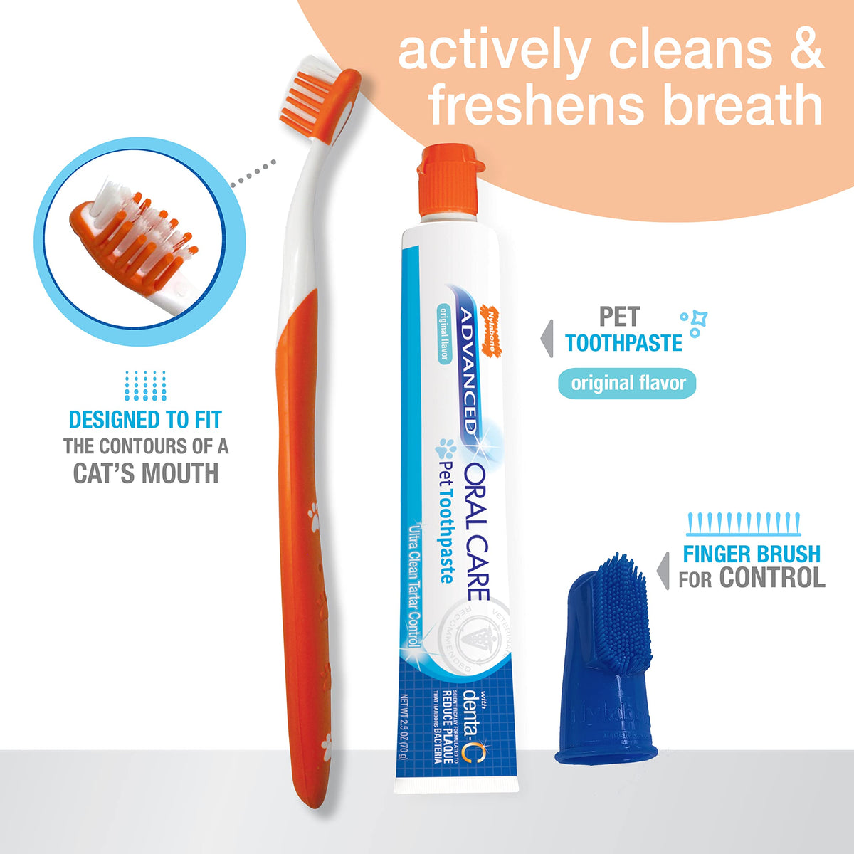 Advanced Oral Care Cat Dental Kit 3 Count O3889