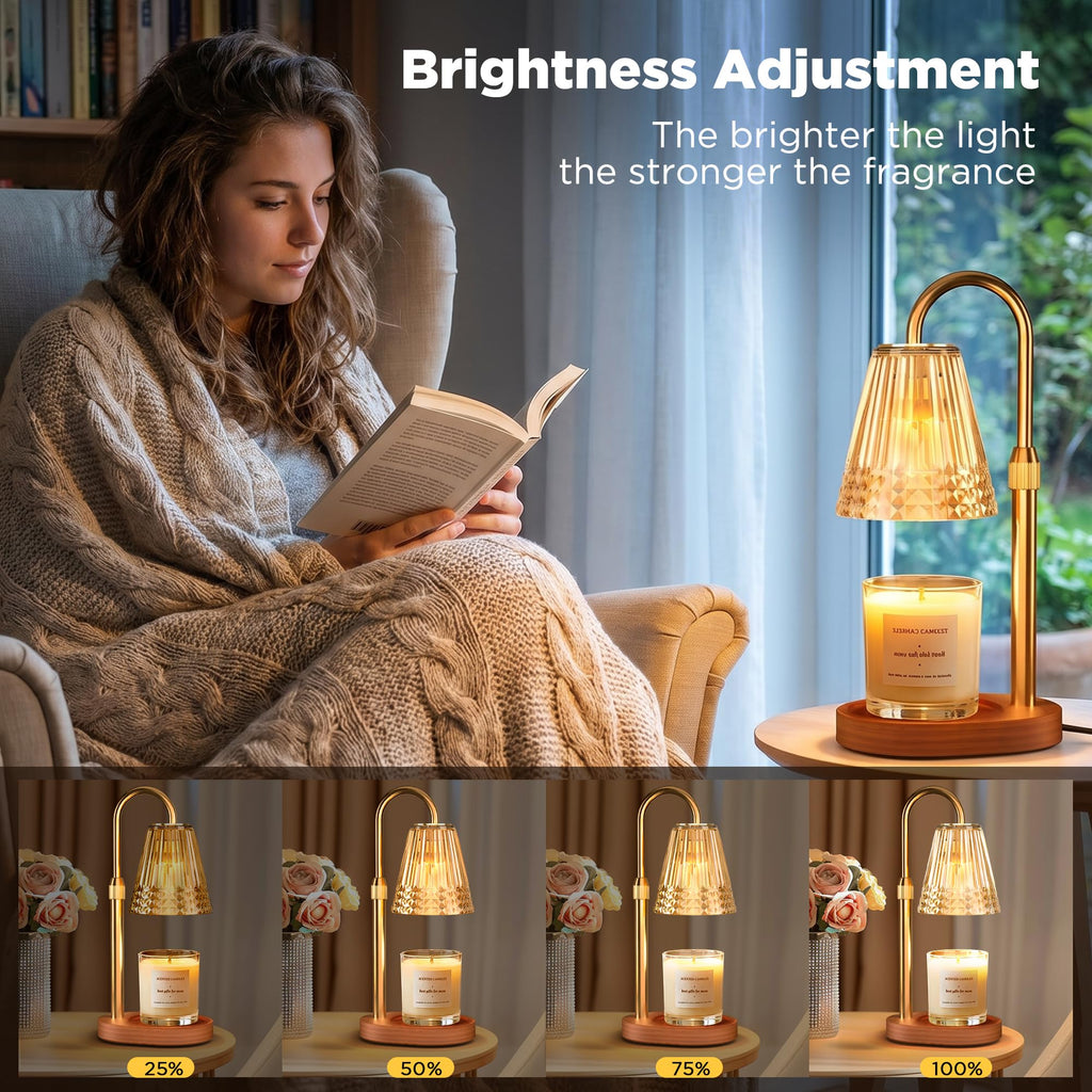 Dimmable Height Adjustable Candle Warmer Lamp with Timer N375